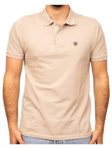 Le Logo Collar Short Sleeve TShirt Beige - COLMAR - BALAAN 1