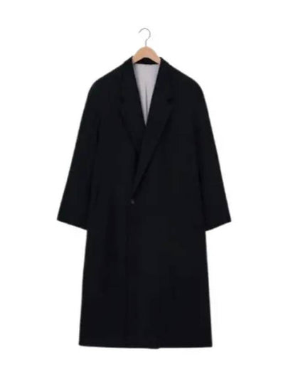 Women's Cotton Maxi Double-Breasted Coat Black - LEMAIRE - BALAAN 2