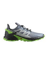 Supercross 4 Low Top Sneakers FLint Stone Black Green Gecko - SALOMON - BALAAN 2