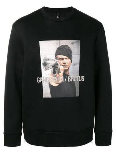 Brutus Neoprene Sweatshirt Black - NEIL BARRETT - BALAAN 1