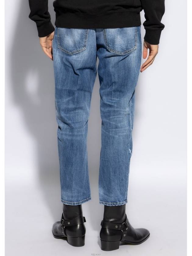 Vintage Wash Bro Jeans Blue - DSQUARED2 - BALAAN 4