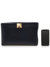 One-Stud Clutch Bag Black - VALENTINO - BALAAN 7