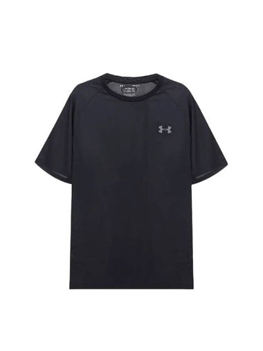 Tech 2.0 Short Sleeve T-Shirt Black - UNDER ARMOUR - BALAAN 1