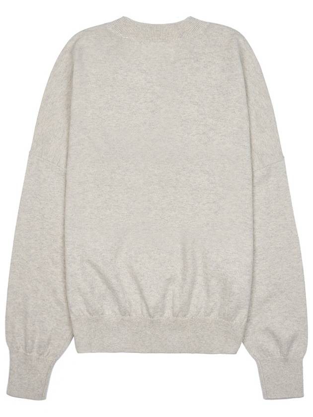 Marisans Logo Knit Top Light Grey - ISABEL MARANT - BALAAN 3