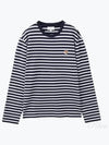 Fox Head Patch Regular Marin Long Sleeve T Shirt Navy Stripes - MAISON KITSUNE - BALAAN 2