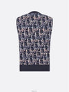 Jacquard Knit Vest Purple - DIOR - BALAAN 4