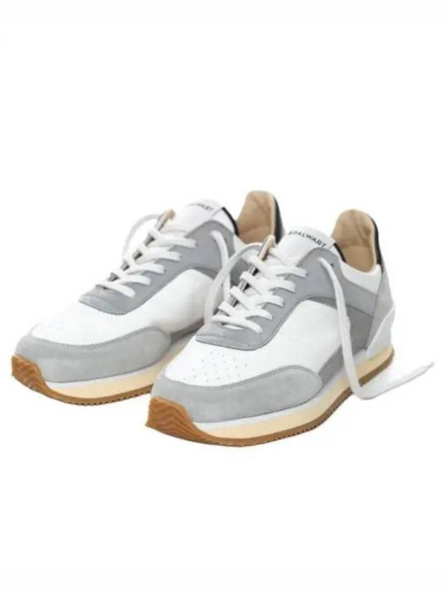 Men's Dash Nappa Suede Low Top Sneakers Grey - SPALWART - BALAAN 2