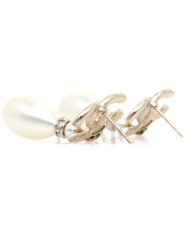 Pearl Earrings Showline CC Logo AB8513 - CHANEL - BALAAN 6