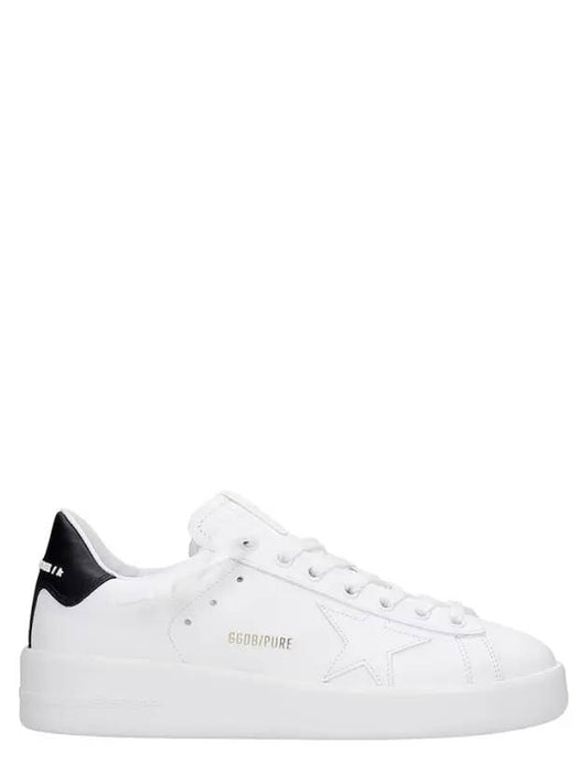 Pure Star White Black Tab Sneakers - GOLDEN GOOSE - BALAAN.