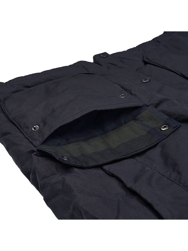 Hooded Beaufort Wax Jacket Navy - BARBOUR - BALAAN 10