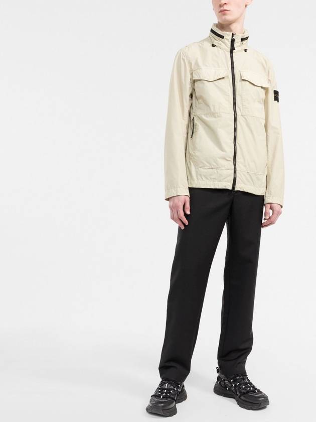 Waffen Naslan Light Watro Zip-up Jacket Beige - STONE ISLAND - BALAAN 3