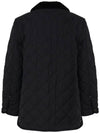 Long Sleeved Quilted Jacket Black - BURBERRY - BALAAN 3