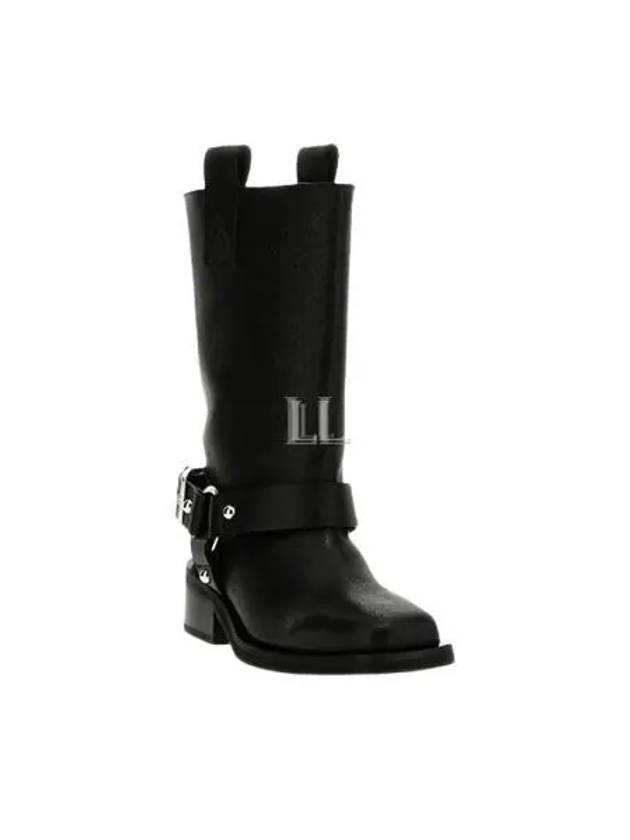 Shaft Boots Middle Boots Black - GANNI - BALAAN 2