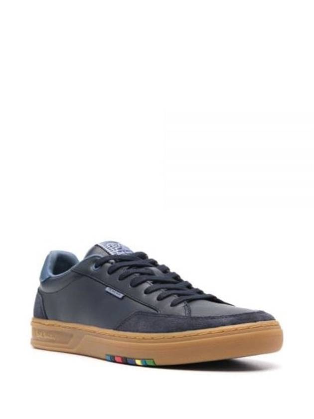 Hillstar Leather Low-Top Sneakers Dark Navy - PAUL SMITH - BALAAN 2