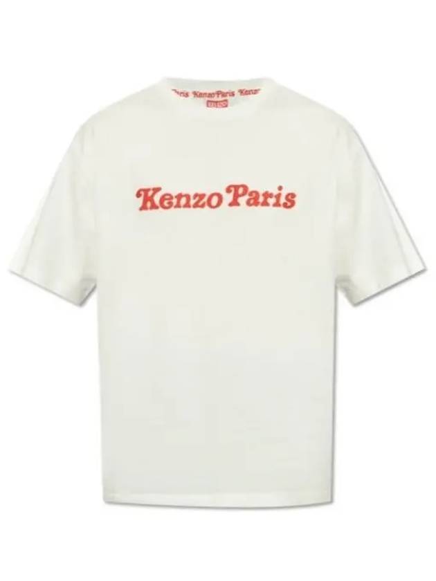 Verdy Market Logo Print Crew Neck Short Sleeve T-Shirt White - KENZO - BALAAN 2