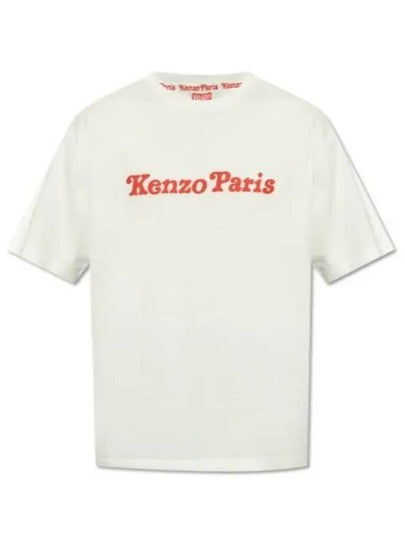 Verdy Market Logo Print Crew Neck Short Sleeve T-Shirt White - KENZO - BALAAN 2