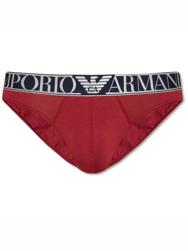 Men's Boxer Briefs Burgundy - EMPORIO ARMANI - 1