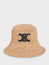 T99 Raffia Bucket Hat 2AUP7517Q - CELINE - BALAAN 1