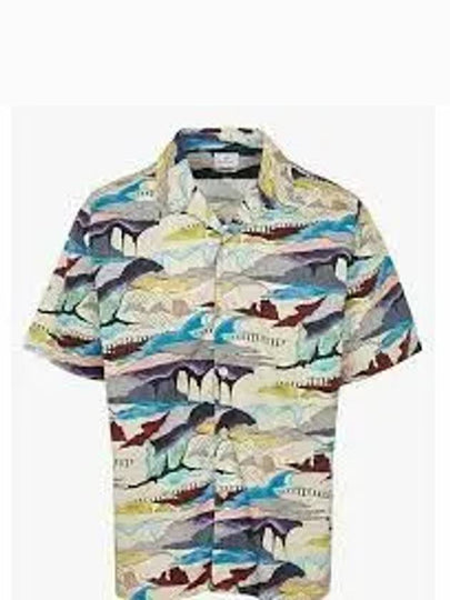 Print Casual Short Sleeve Shirt White - PAUL SMITH - BALAAN 2