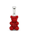 NOSTALGIA BEAR RED VELVET CLASSIC CONNECTOR SILVER WOMEN S CHARM - CRYSTAL HAZE - BALAAN 2