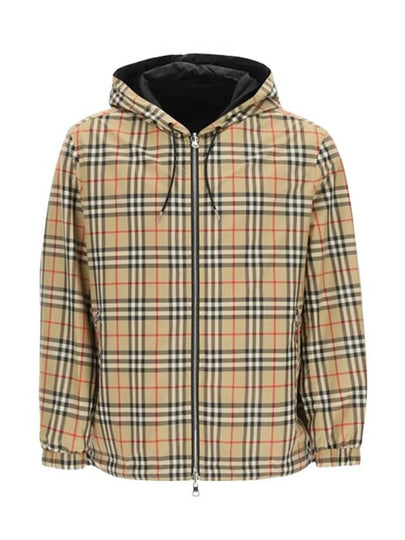 Reversible Vintage Check Hooded Jacket Archive Beige - BURBERRY - BALAAN 2