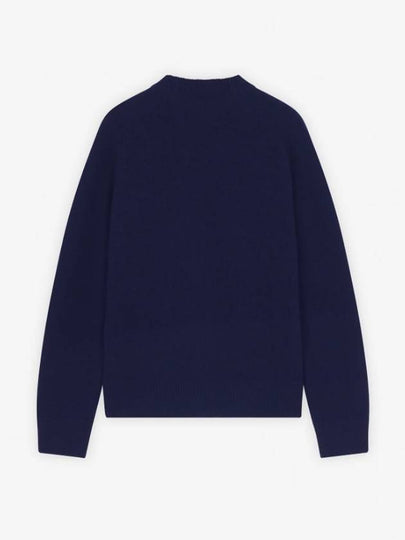 Baby Fox Patch Boxy Cardigan Navy Women s - MAISON KITSUNE - BALAAN 2