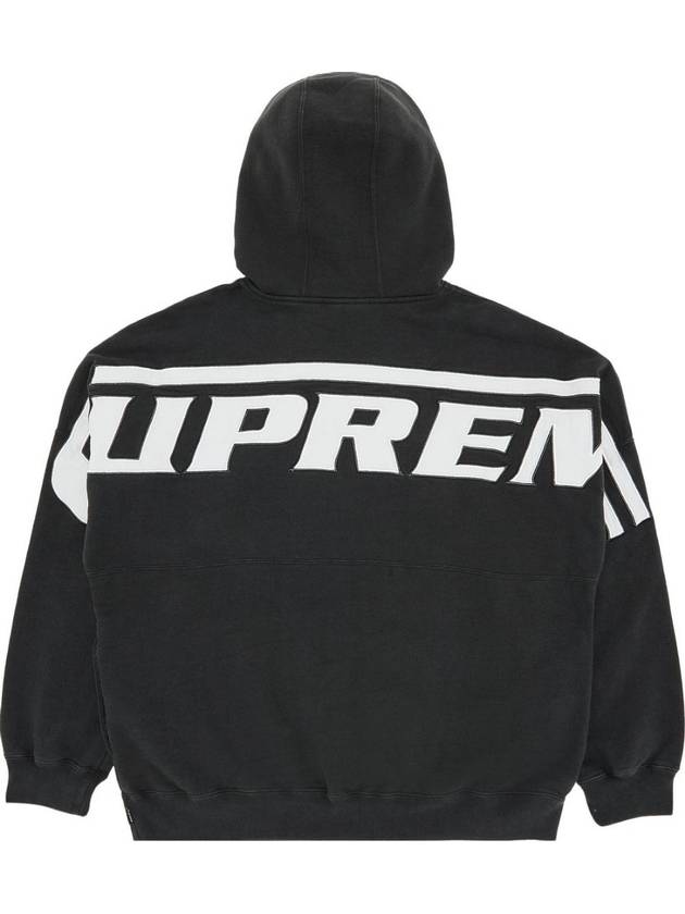 Supreme Wrapped Half Zip Hooded Sweatshirt Washed Black SS24SW56 - NIKE - BALAAN 4