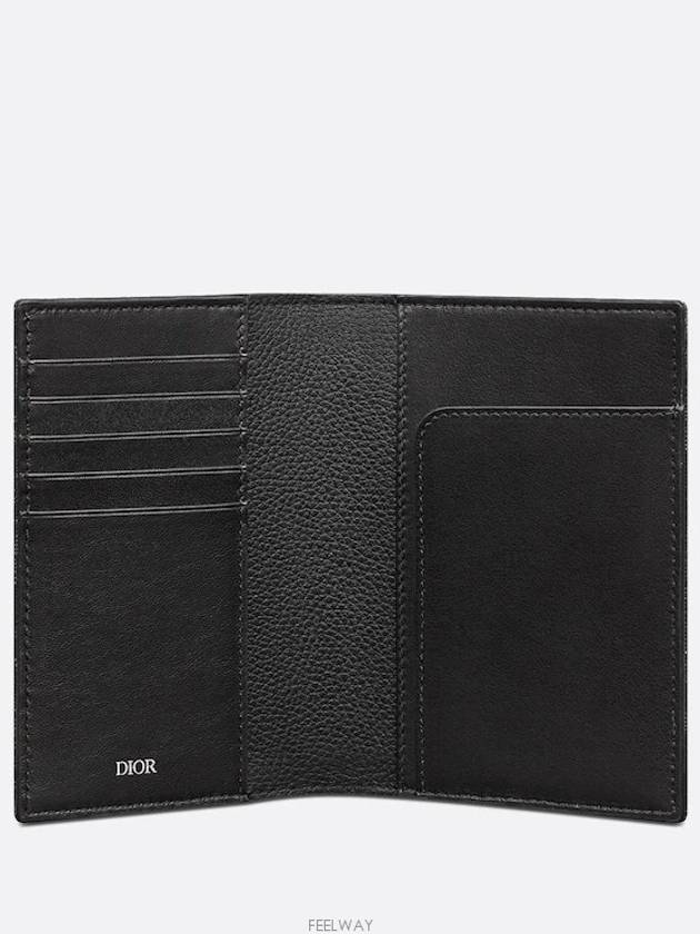 Passport Cover Black Dior Oblique Jacquard - DIOR - BALAAN 3