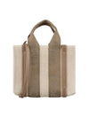 Woody Logo Small Tote Bag Dark Nut - CHLOE - BALAAN 1