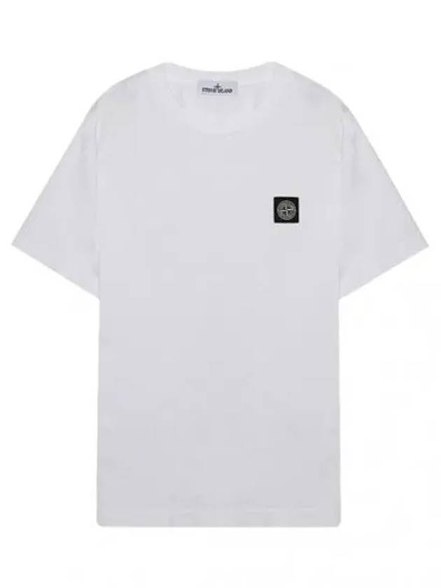 Garment Dying Embroidered Logo Patch Short Sleeve T Shirt Men s - STONE ISLAND - BALAAN 1