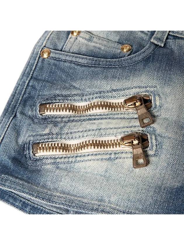 Zipper denim hot pants 5545 190N - BALMAIN - BALAAN 3