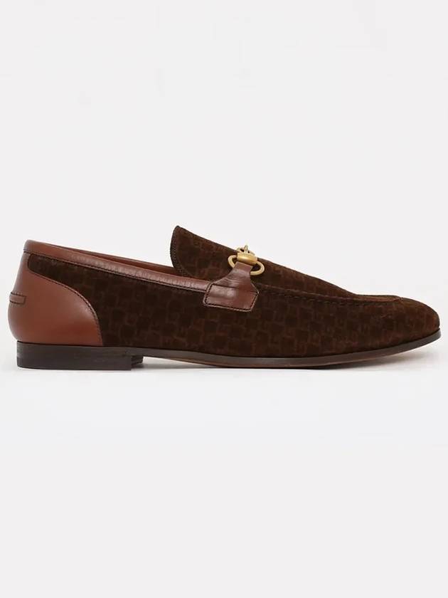 Jordaan Square G Suede Loafers Brown - GUCCI - BALAAN 3