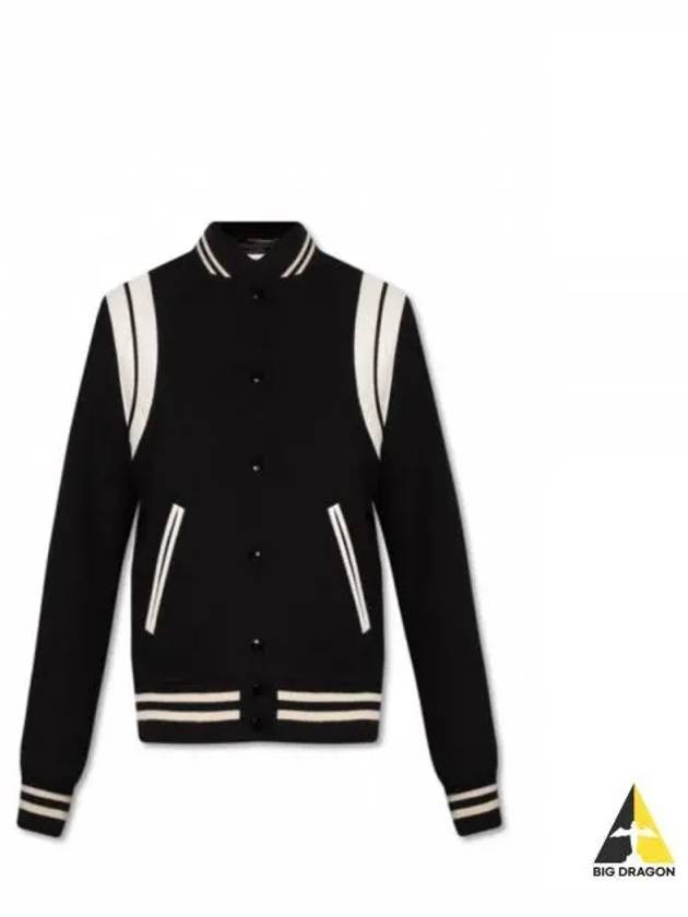 Teddy Jacket In Wool Black - SAINT LAURENT - BALAAN 2