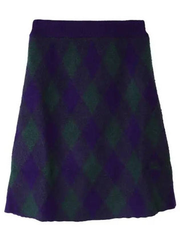 argyle wool skirt women - BURBERRY - BALAAN 1