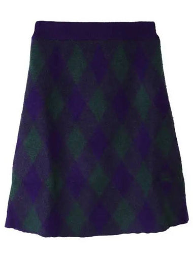 argyle wool skirt - BURBERRY - BALAAN 1