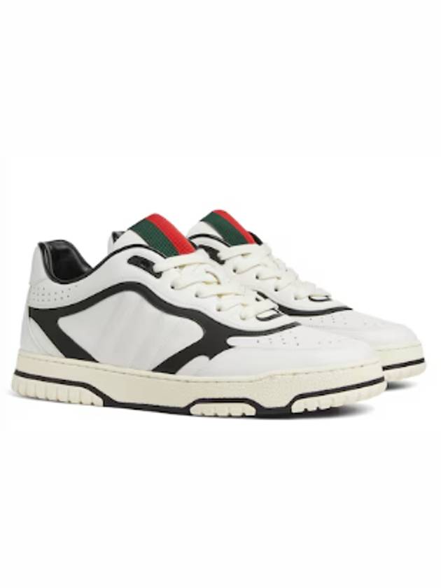 Reweb Leather Low Top Sneakers White - GUCCI - BALAAN 3