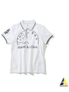 Golf New Skull Selen MLW 3A AP01 WHITE Women s Collar Short Sleeve T Shirt Regular Fit - MARK & LONA - BALAAN 2