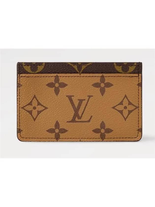 Monogram Reverse Canvas Card Wallet Brown - LOUIS VUITTON - BALAAN 2