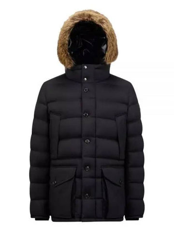 Men s CLUNYE Fur Hood Padding Black 238983 - MONCLER - BALAAN 1