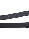 FF Buckle Pattern Reversible Leather Belt Black - FENDI - BALAAN 9