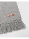 muffler scarf oversized light gray - ACNE STUDIOS - BALAAN 5