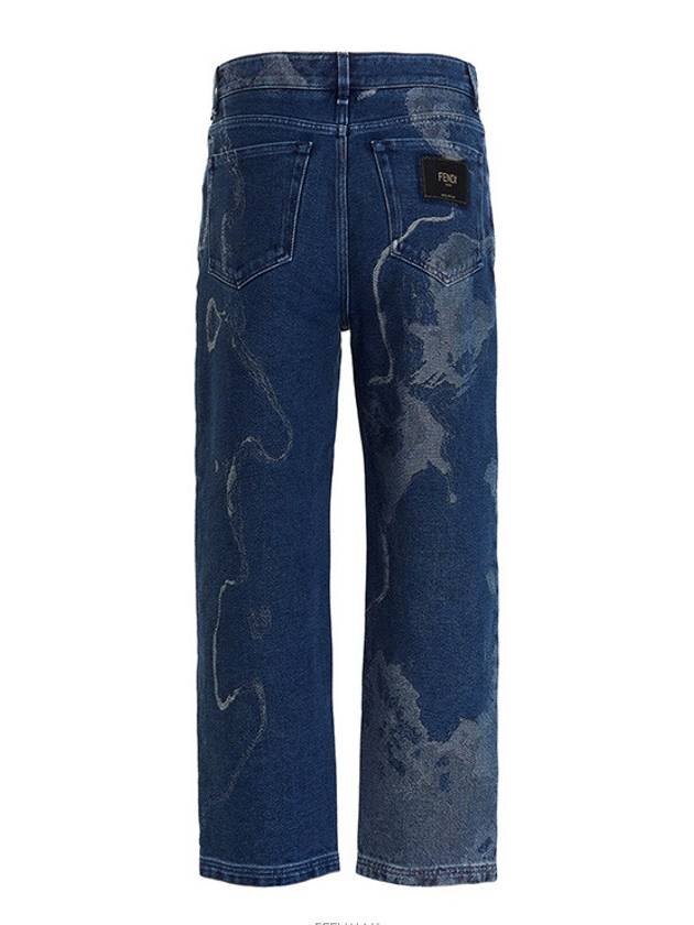 Moonlight Denim Straight Jeans - FENDI - BALAAN 5