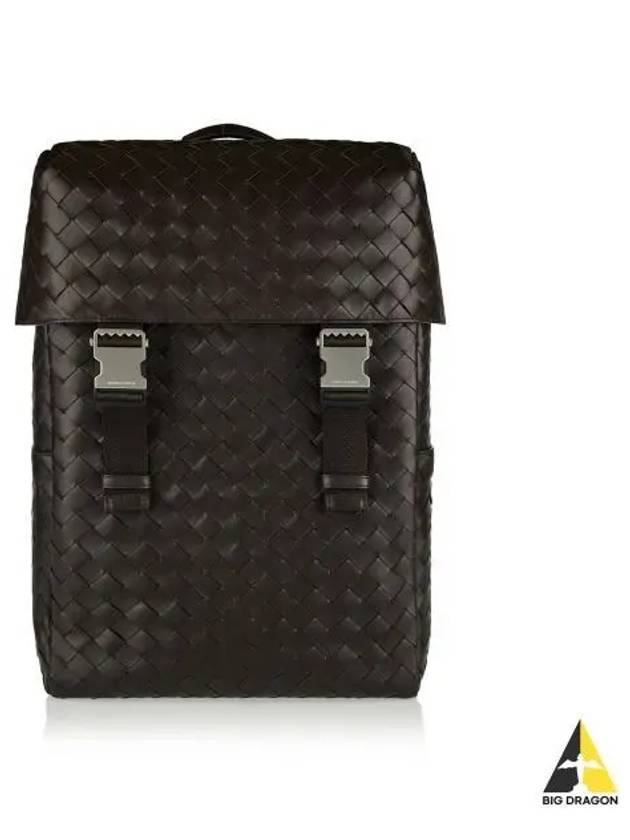 Intrecciato Flap Backpack Matt Fondant - BOTTEGA VENETA - BALAAN 2