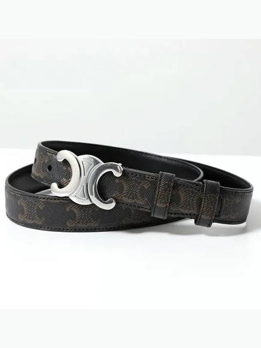 Triomphe Canvas Belt Black - CELINE - BALAAN 2