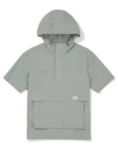 Root Hoodie Short Sleeve Anorak Blue Mint S23MURAN65 - SNOW PEAK - BALAAN 1