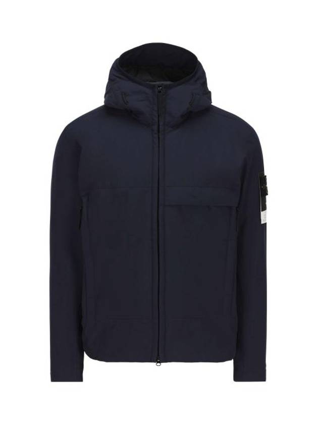 Men's Soft Shell Pure Insulation Technology Primaloft Hooded Jacket Navy - STONE ISLAND - BALAAN 2