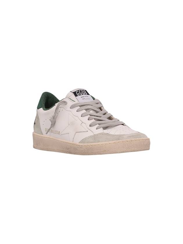 Ball Star Leather Low Top Sneakers White - GOLDEN GOOSE - BALAAN 3