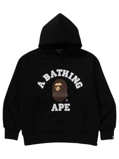 College Puppy Relax Fit Pullover Hoodie Black - BAPE - BALAAN 1