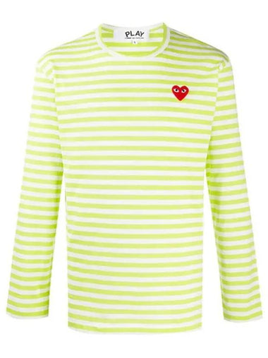 Red Waffen Fetch Stripe T Shirt AZ T278 051 2 - COMME DES GARCONS - BALAAN 1