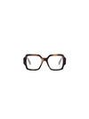 Eyewear Square Acetate Eyeglasses Havana - CELINE - BALAAN 3